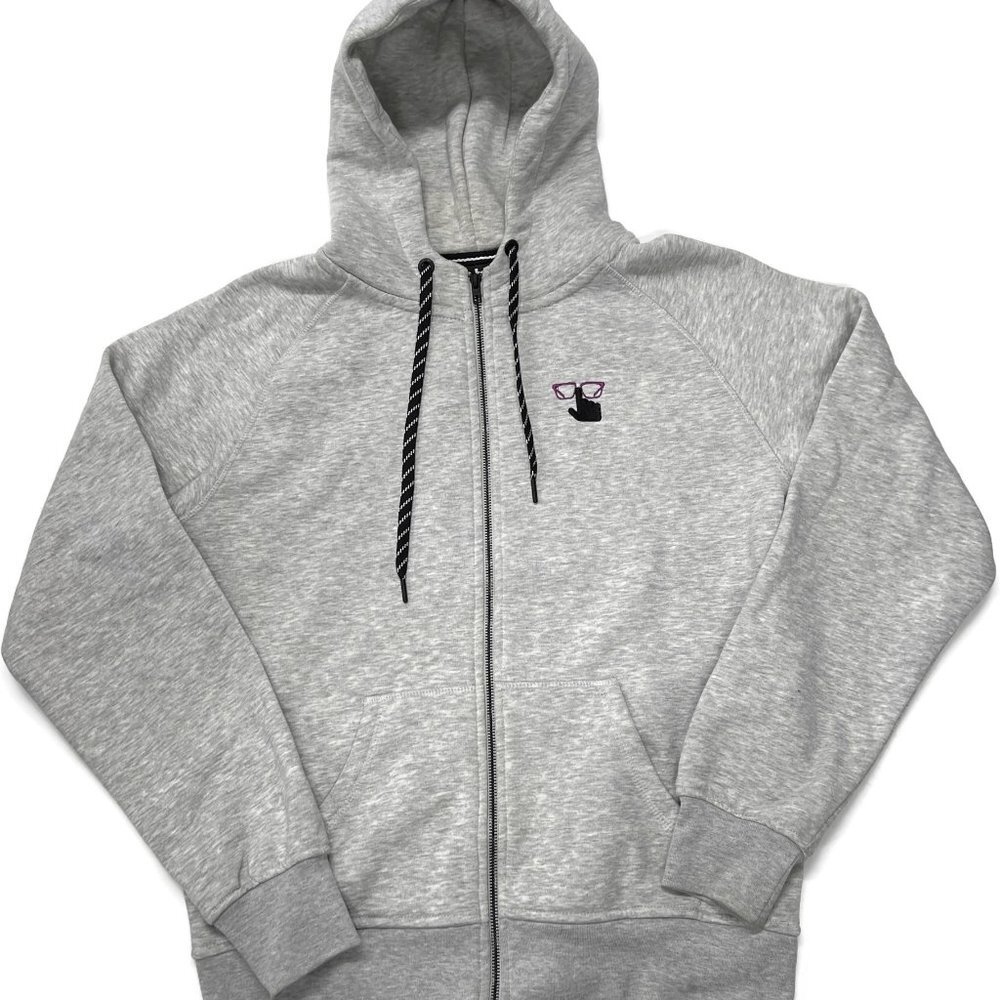 Tee Jays Full Zip Hoodie Mens Large Gray‎ Geeky Tech